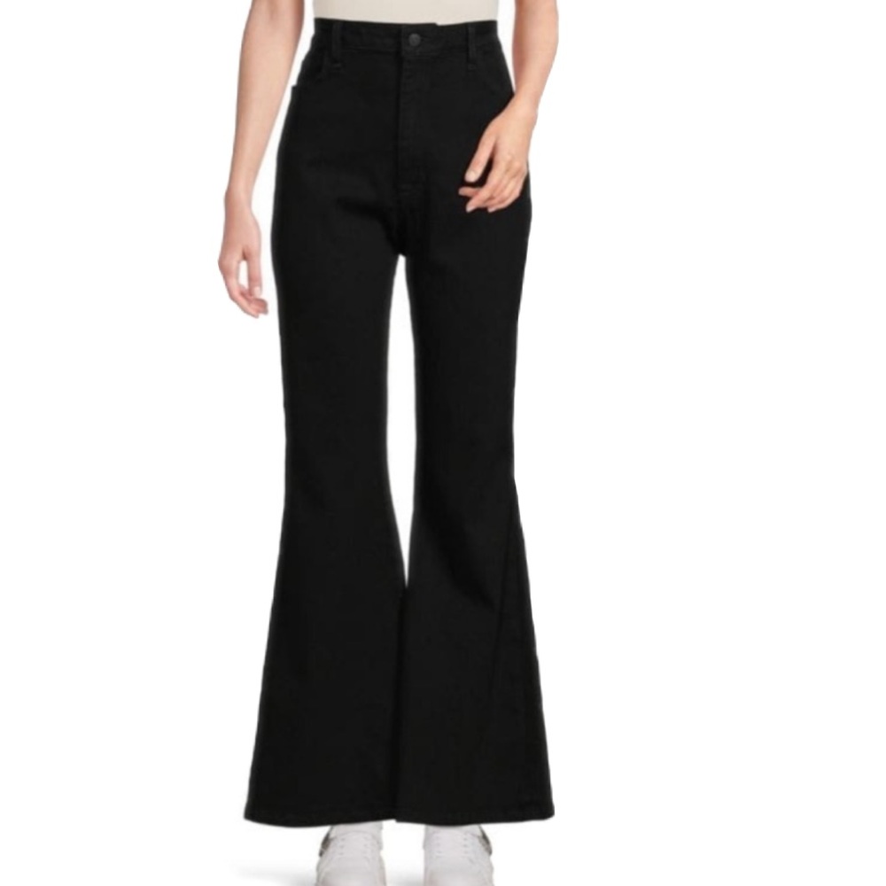 Hudson Heidi High Rise Black Flare Jeans size 26